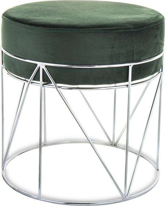 Art-Pol Siedzisko Stylowe Zielone Metalowe Nóżki 38x35x35