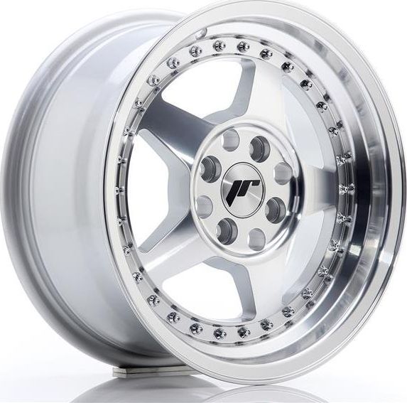 Japan Racing JR Wheels JR6 15x7 ET35 4x100 Silver Machined Face