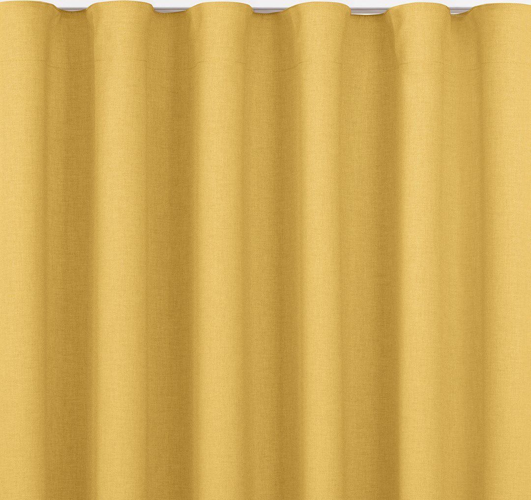 Homede Homede Zasłona CARMENA plecionka na taśmie wave 300x300 musztardowa