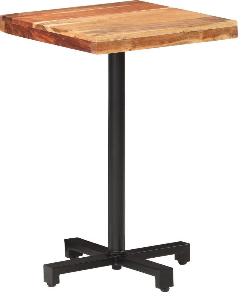 vidaXL Stolik bistro, kwadratowy, 50x50x75 cm, lite drewno akacjowe