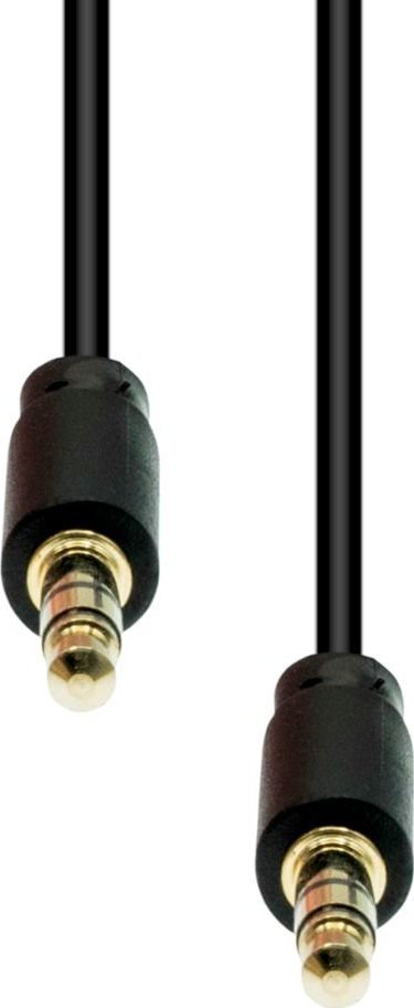 Kabel ProXtend Mini-Jack 3-Pin Slim Cable M-M Black 2M