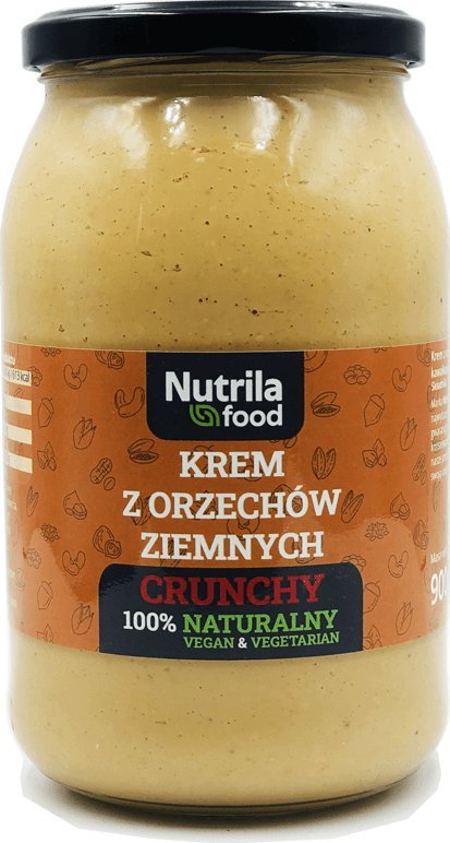 Nutrilla Krem z orzechów ziemnych z kawałkami orzechów 900g