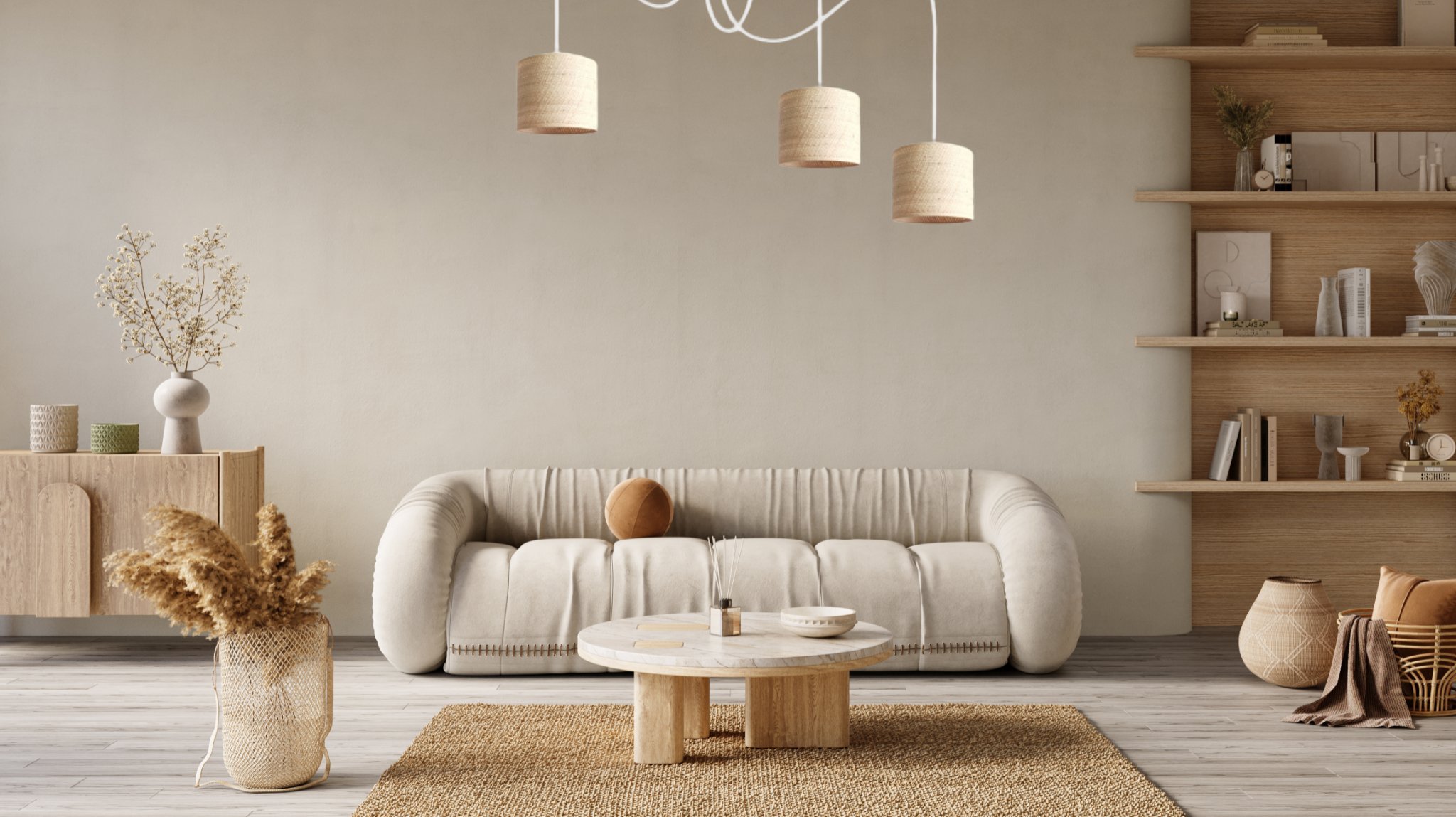 Lampa wisząca Solar Lampa wisząca sufitowa biała pająk BOHO rattan 3 żarówki