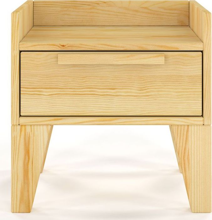 Elior Drewniana szafka nocna z szufladą Iguana 4X - 7 Kolorów Sosna