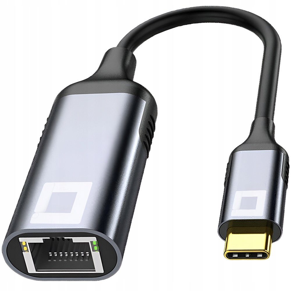 CO2 PRZEJŚCIÓWKA USB-C ETHERNET ADAPTER KARTA SIECIOWA LAN GIGABIT RJ45 2500 MB