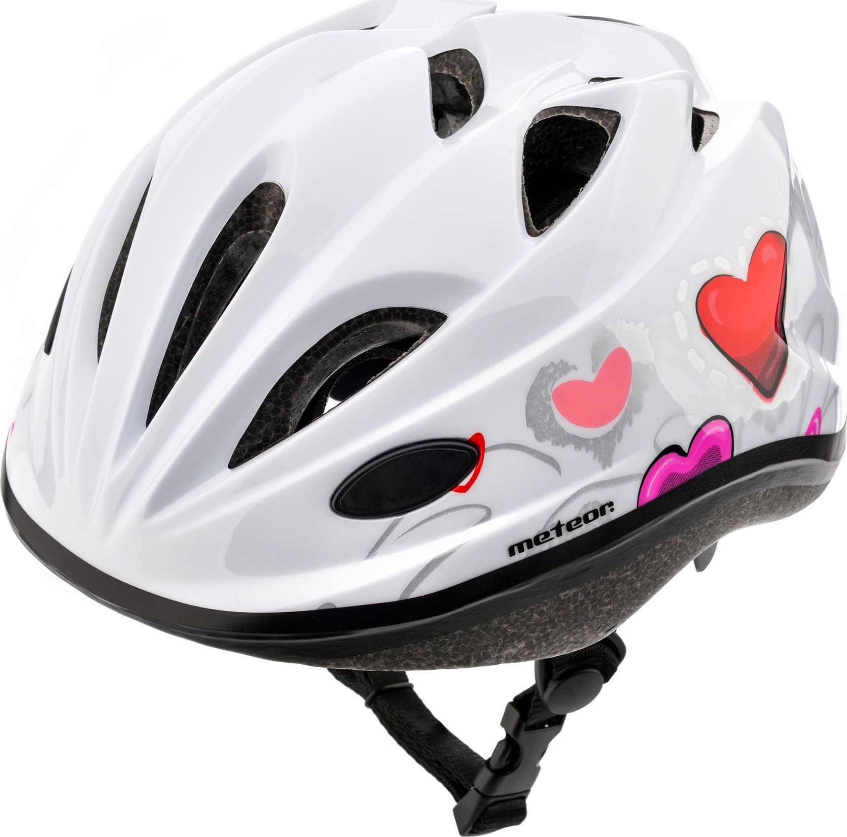 Meteor KASK ROWEROWY METEOR KS07 hearts S# (48-52)