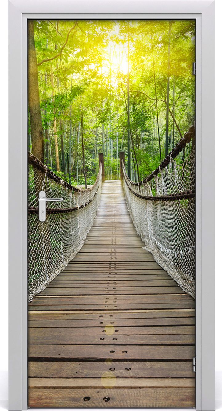 Tulup Fototapeta samoprzylepna na drzwi 95 x 205 cm Most wiszący