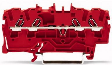 Wago Złączka szynowa 4-przewodowa 1,0mm2 czerwona TOPJOBS (2000-1403)