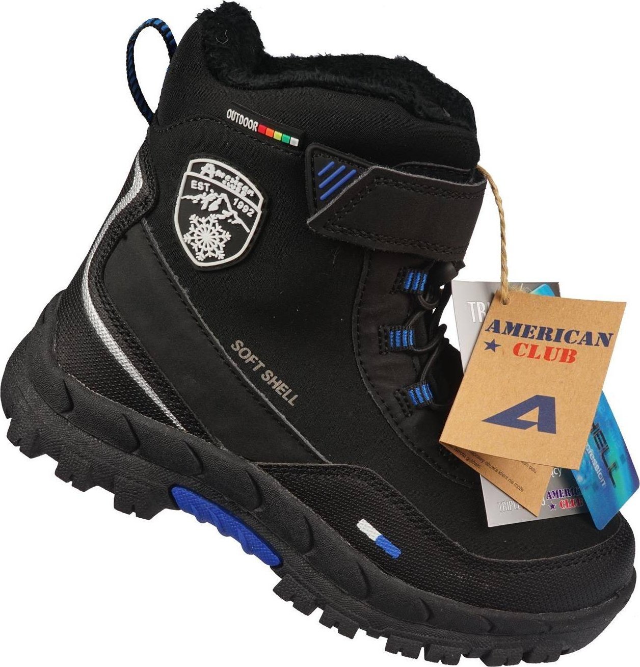 American Club Buty zimowe dziecięce American Club HL-24BLBU 32