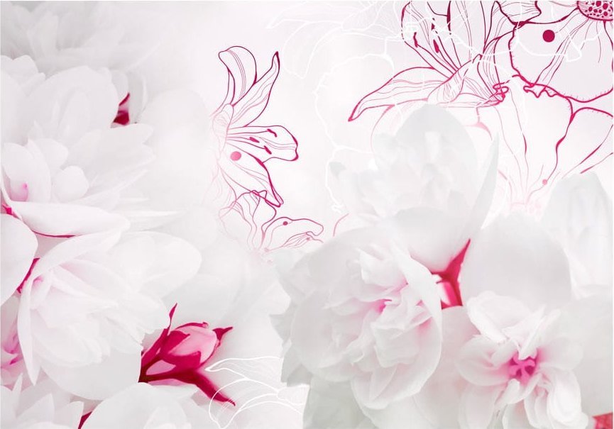 DecoNest Fototapeta - Spowici bielą - 300X210