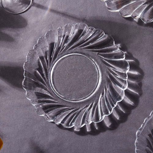 Edwantex Talerz / patera na ciasto i tort szklana Edwanex Helena 22 cm