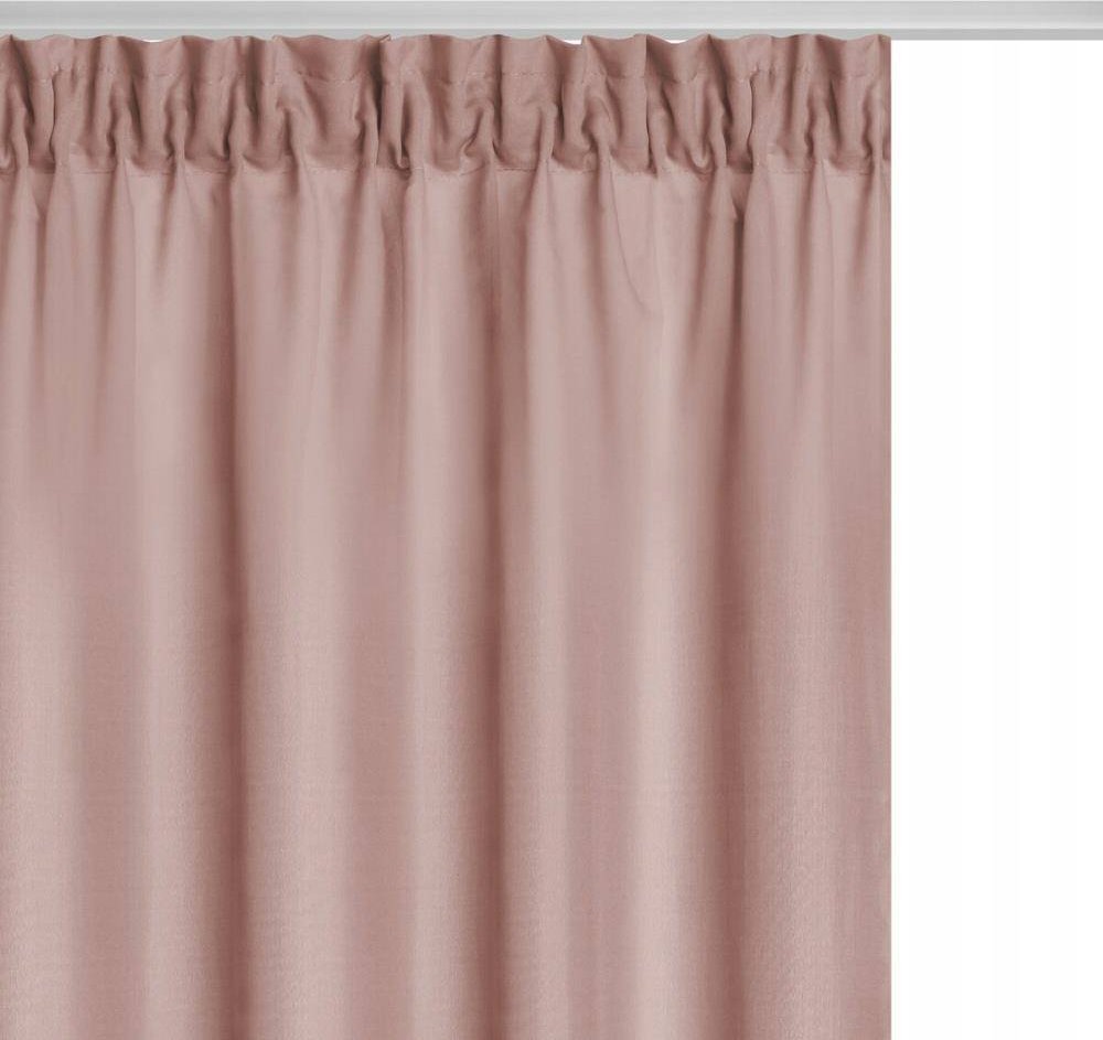 Paulina Łukjaniuk Zasłona 140 x 175 Dekoracyjna Taśma Viva Pudrowy