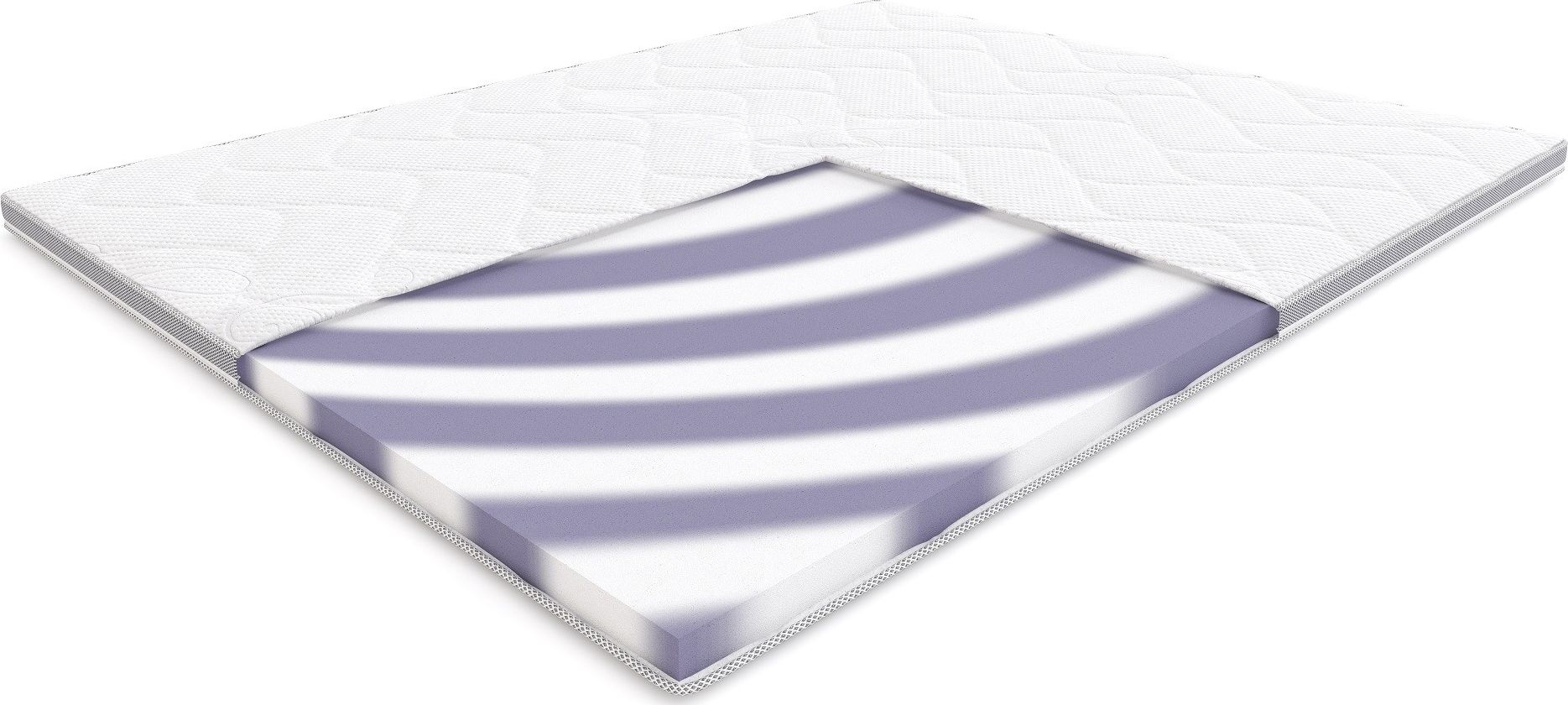 Hilding Materac Bass Hilding nawierzchniowy utwardzający Tencel 90x200