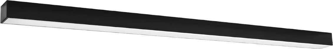 Lampa sufitowa Thoro Sufitowa LAMPA belka PINNE SOL TH081 plafon OPRAWA liniowa prostokątna LED 38W 4000K plafoniera metalowa czarna