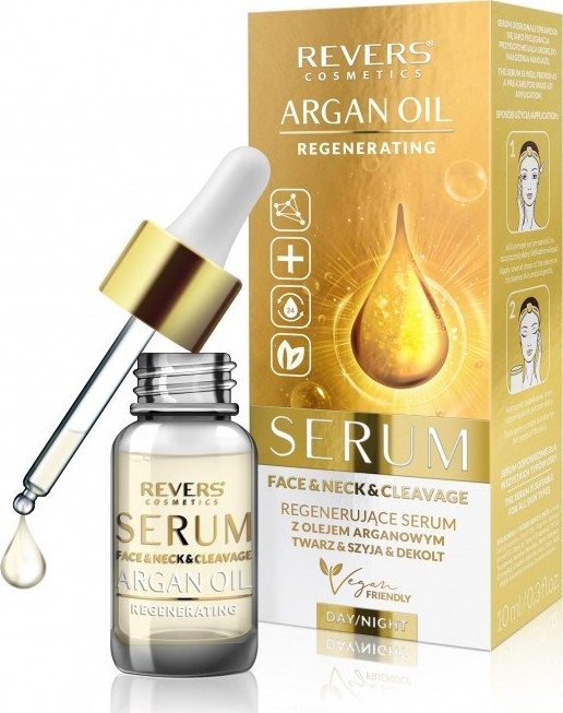 Revers Regenerujące Serum z olejem arganowym do twarzy, szyi i dekoltu 10ml