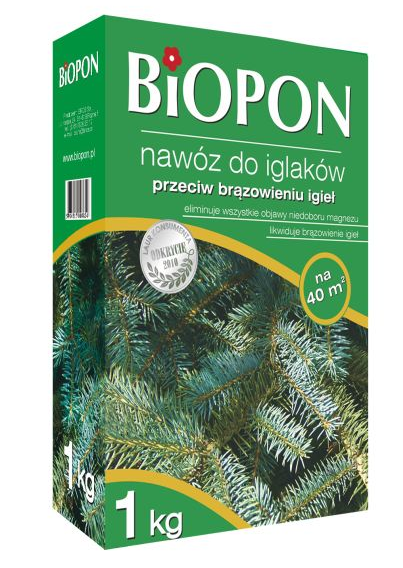 Biopon Nawóz granulowany do iglaków przeciwko brązowieniu igieł 5kg (1123)