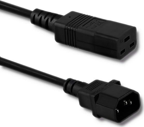 Kabel zasilający Qoltec Kabel zasilający Qoltec do UPS | C14/C19 | 2m