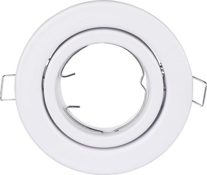 V-TAC downlight VT-7227 uchylny GU10 35W 9,9 cm stalowy biały