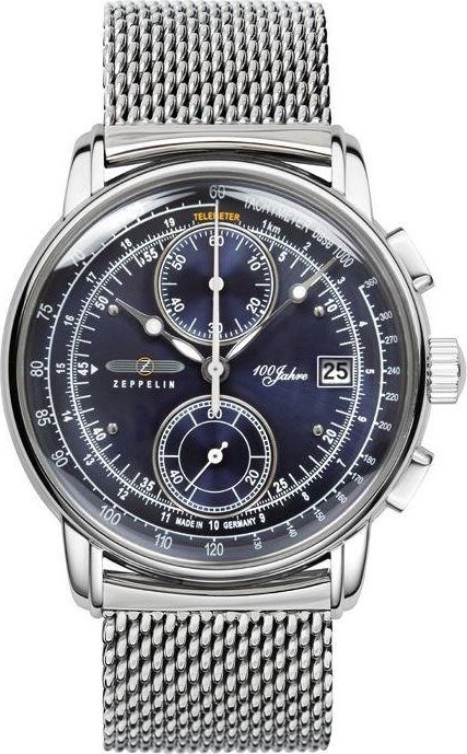 Zegarek Zeppelin męski 100 Jahre 8670M-3 Quarz niebieski