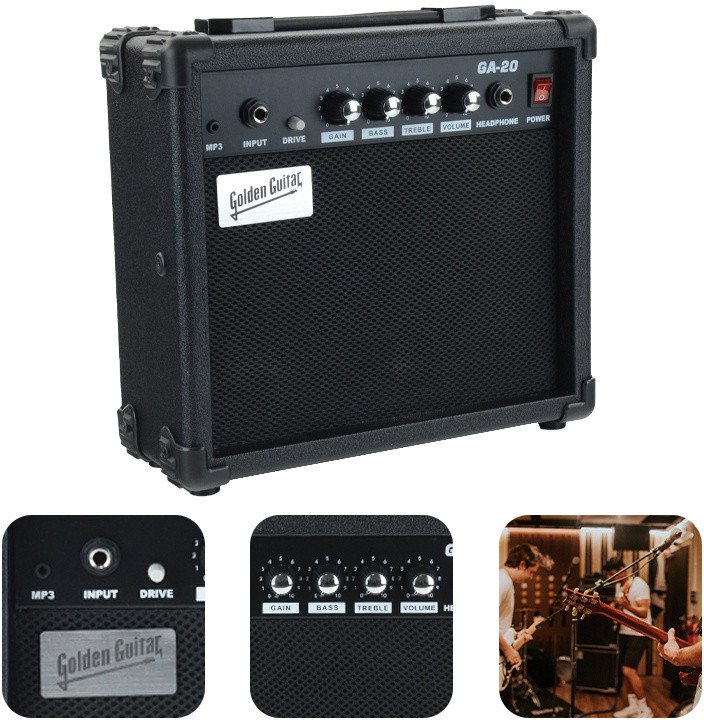 Wzmacniacz gitarowy GA-20 - Czarny one size