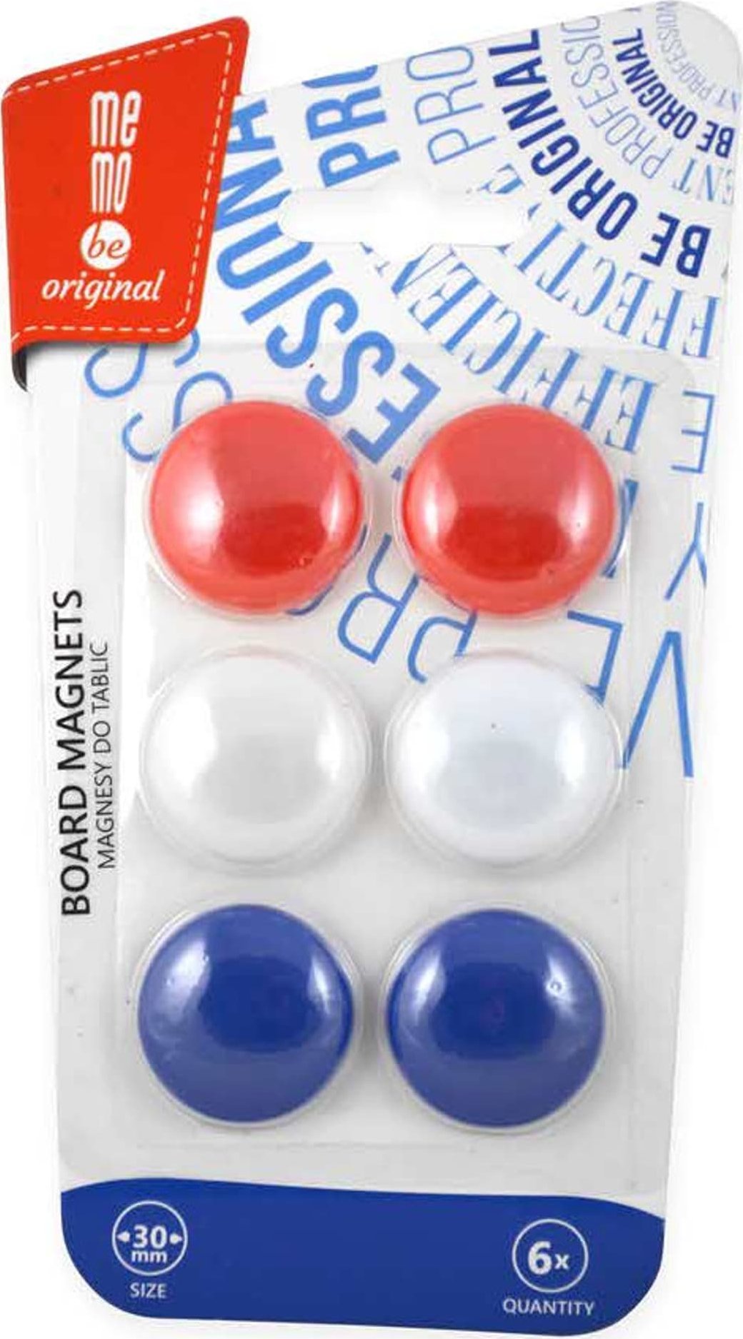 MemoBe Magnesy do tablic MemoBe śr.30mm (6)