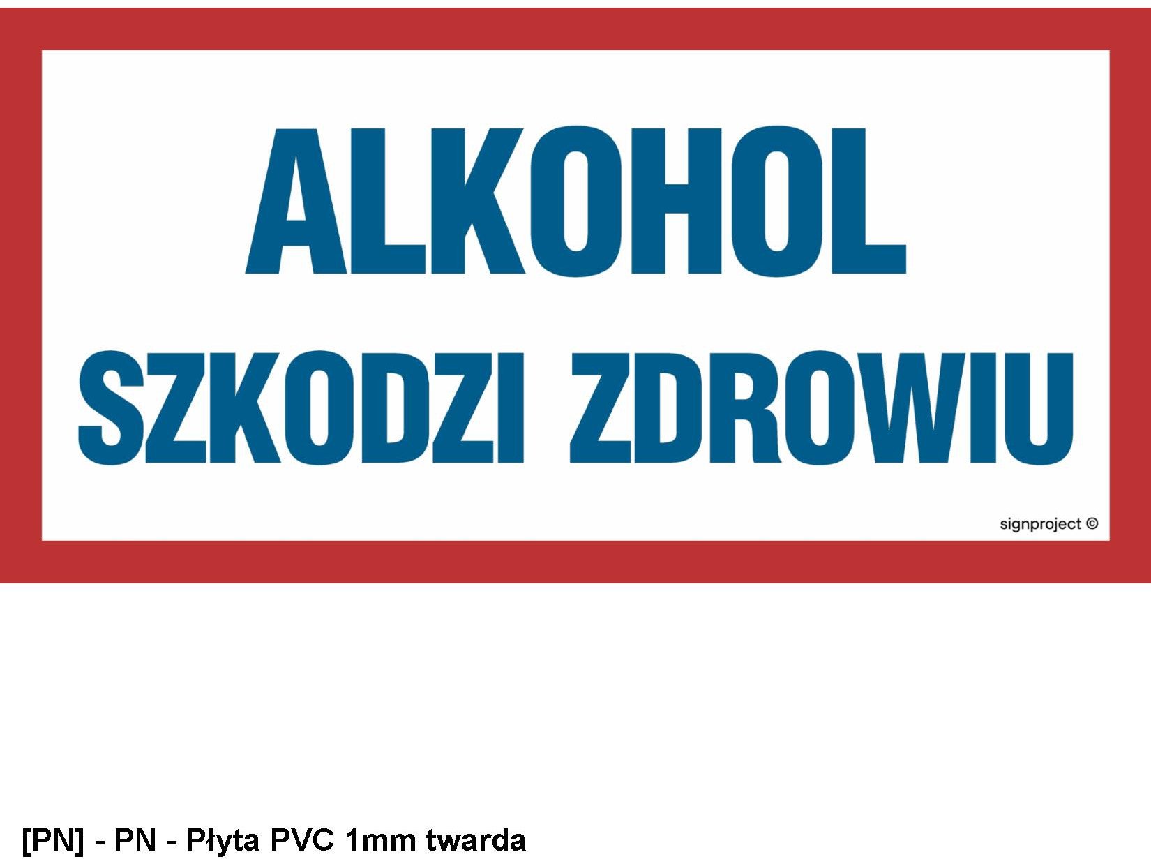 ND002 - Alkohol szkodzi zdrowiu 400x200