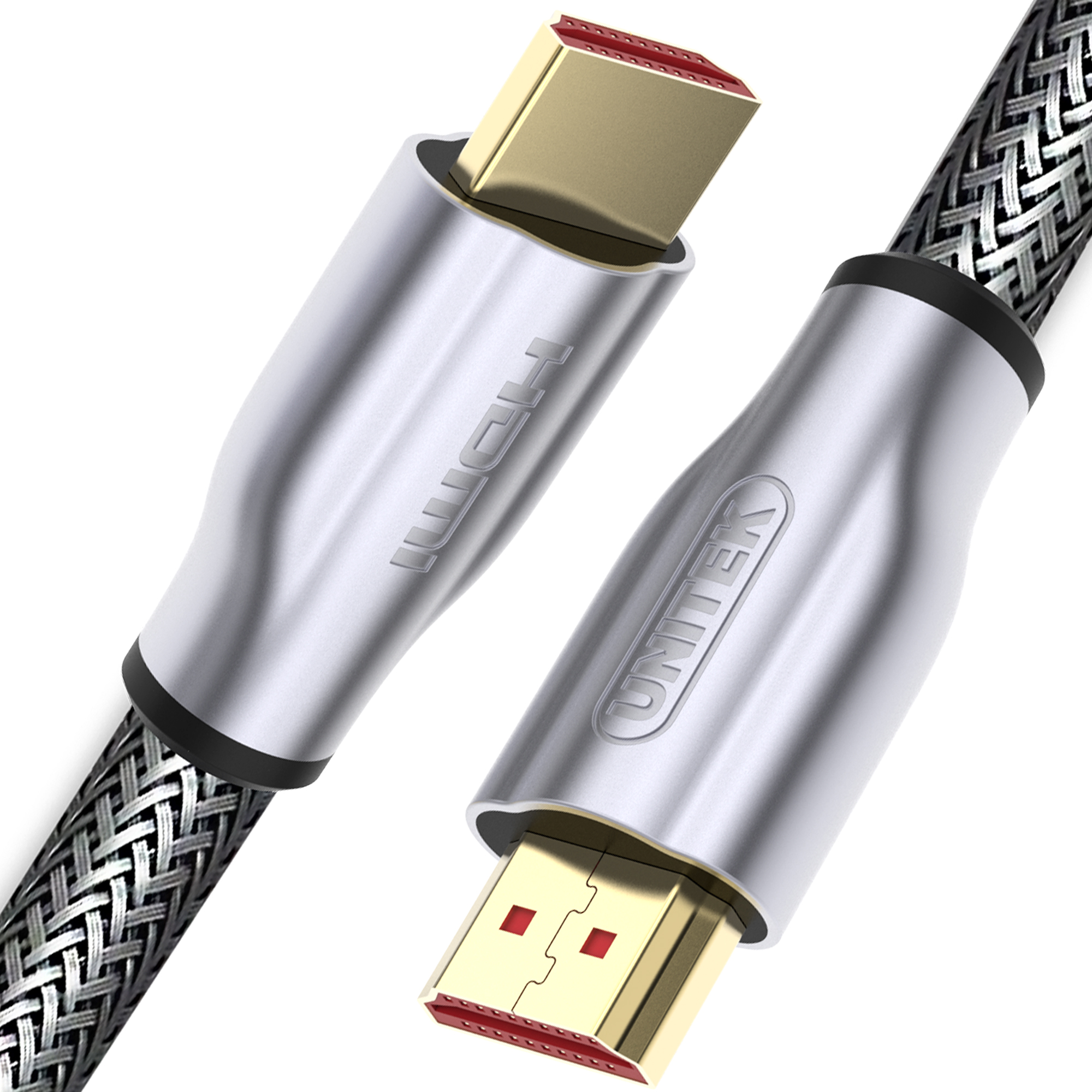 Kabel Unitek HDMI - HDMI 1m srebrny (Y-C136RGY)