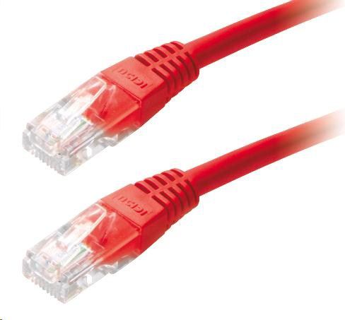 Lynx CS Patchcord, Cat5E, UTP, 0.5m, czerwony (PK-UTP5E-005-RD)