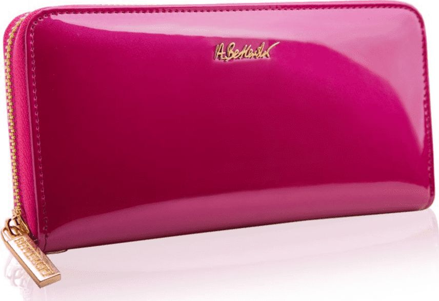 Betlewski BETLEWSKI Skórzany portfel damski SHINY