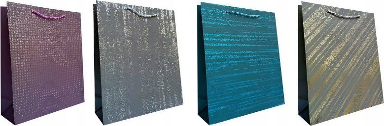 JU-PITER Torebka ozdobna prezentowa 4wz 18x23x10cm JP 3033C mix cena za 1 szt