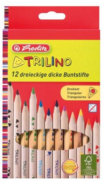 Kredki 12kol Trilino. HERLITZ