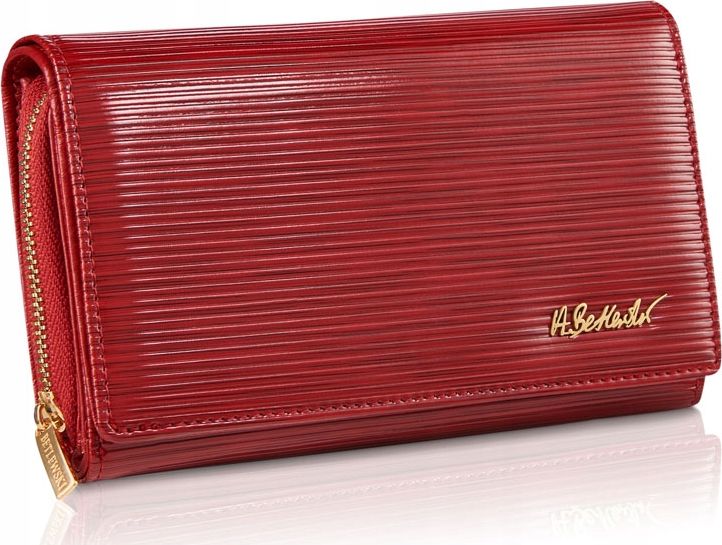 Betlewski BETLEWSKI Skórzany portfel damski PALERMO