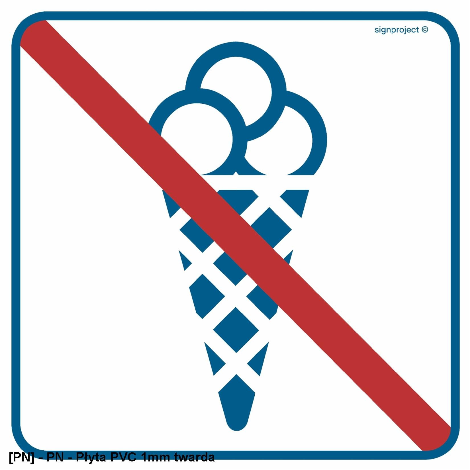 RA508 - Zakaz wchodzenia z lodami 300x300