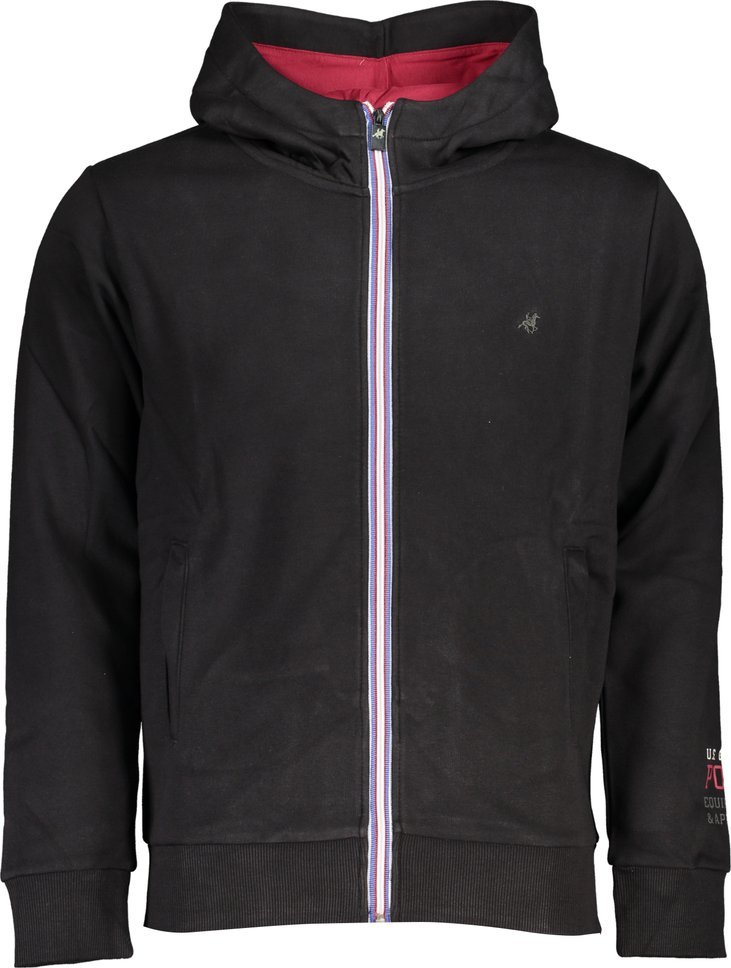 U.S. Grand Polo CZARNA BLUZA MĘSKA Z ZAMKIEM US GRAND POLO L