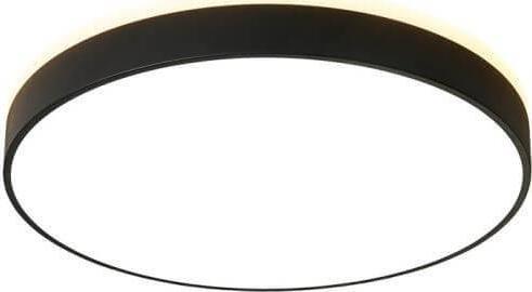 Lampa sufitowa Abigail Plafoniera LAMPA sufitowa MODERN MD1012-60-HW Abigali metalowa OPRAWA okrągła LED 60W 3000K plafon czarny
