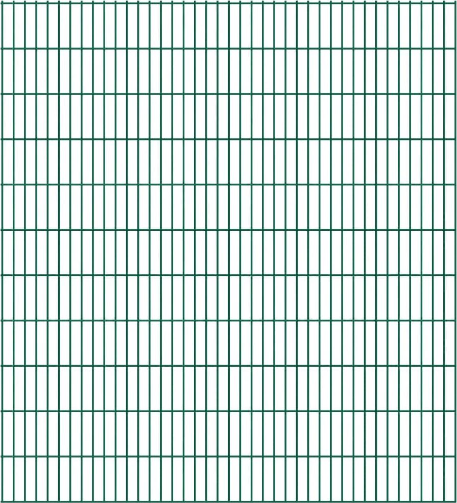 vidaXL Panele ogrodzeniowe 2D - 2008x2230 mm 4 m Zielone