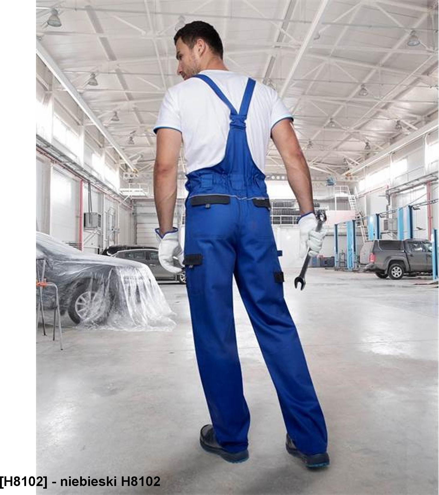 Ardon COOL TREND Ardon - spodnie ochronne, klasyczne ogrodniczki męskie o sportowym kroju - niebieski H8102 70