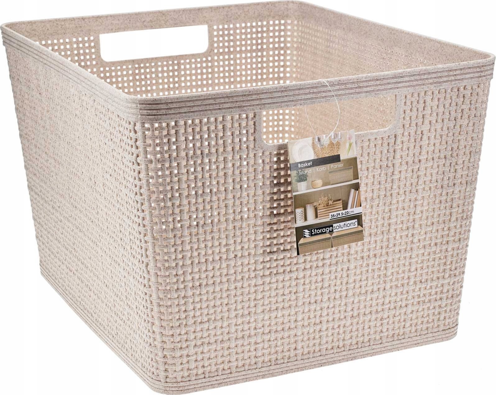 Plastikowy koszyk do organizacji, 35 x 29,5 x 22 cm