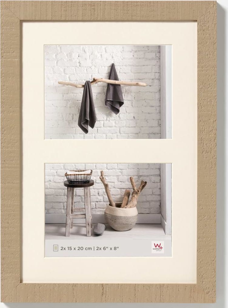 Ramka Walther Design Walther Design Ramka Home, 2x15x20 cm, brązowa
