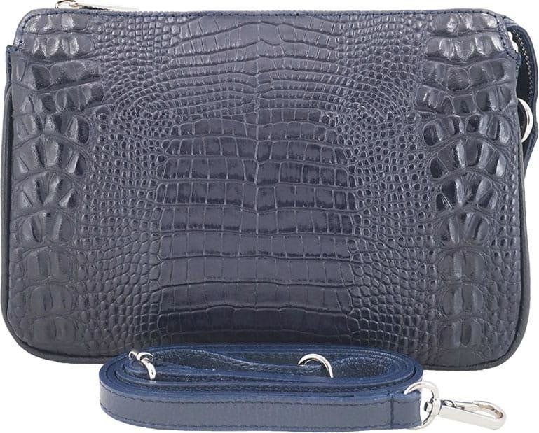 Barberinis Torebka damska z motywem CROCO - Granatowa uniwersalny