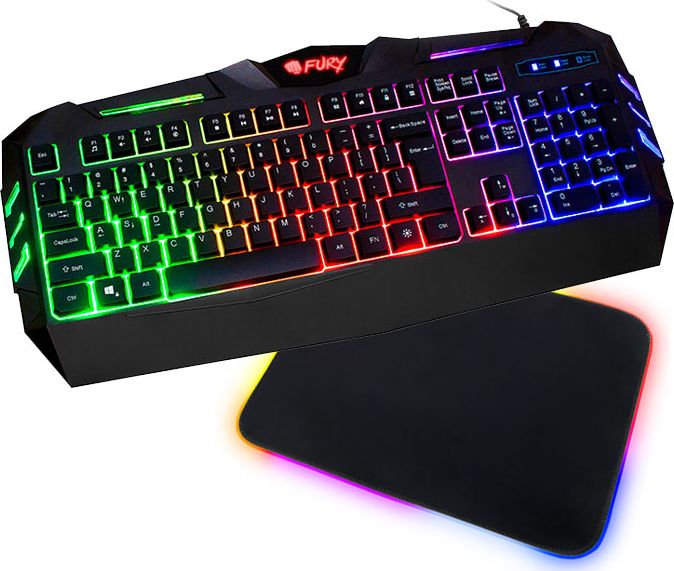 Klawiatura Fury Spitfire + Podkładka RGB (NFU-0868)