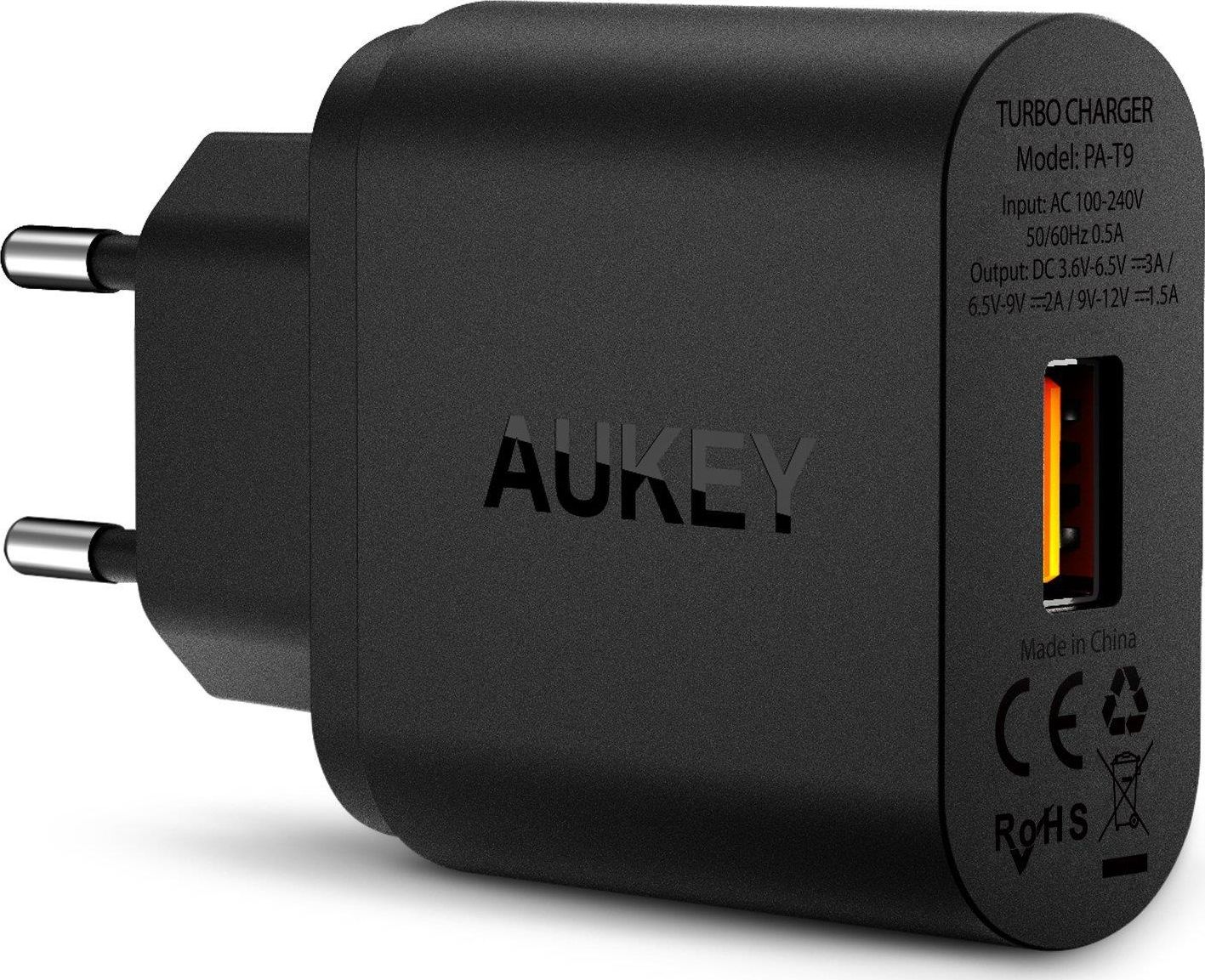 Ładowarka Aukey PA-T9 1x USB-A 3 A (PA-T9)