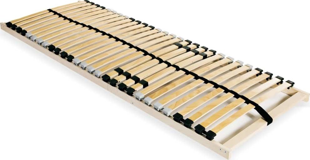 vidaXL Stelaż do łóżka z 28 listwami, drewno FSC, 7 stref, 80 x 200 cm