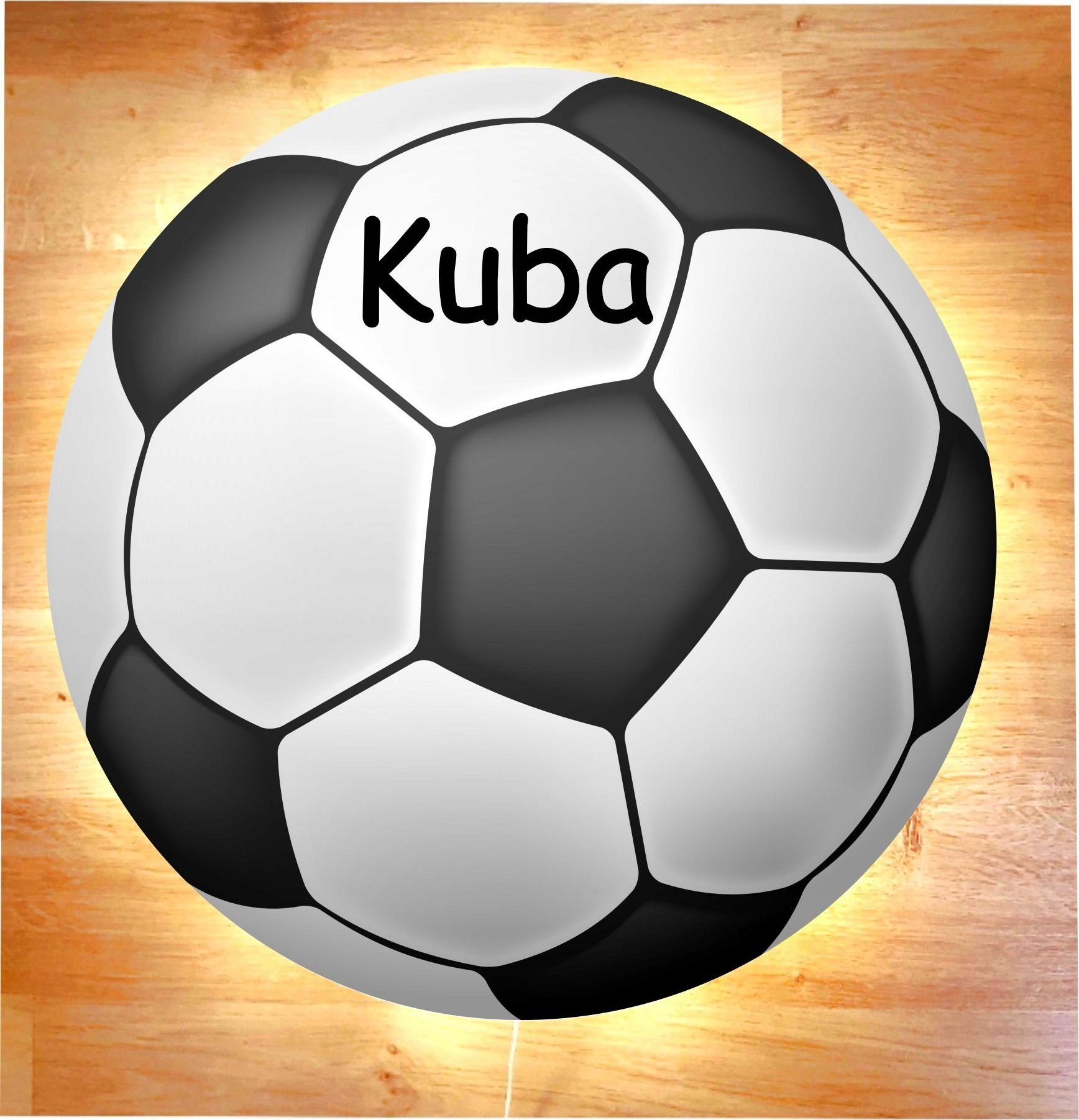 naSciane Lampka nocna LED piłka nożna prezent dla piłkarza