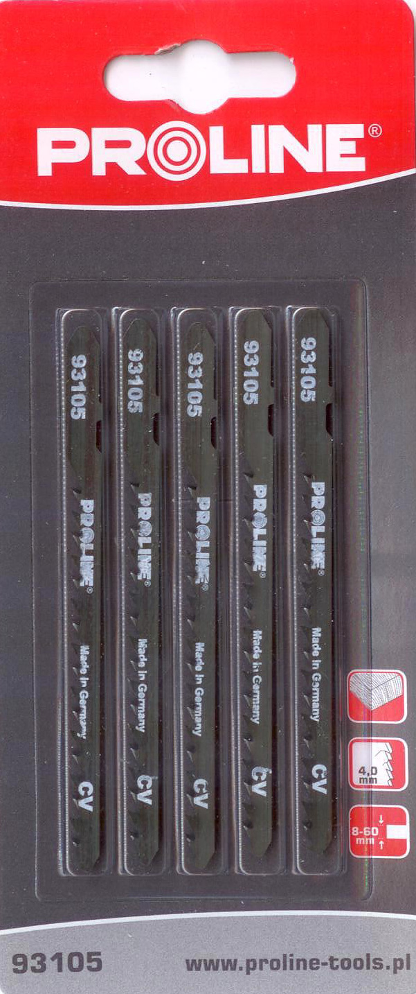 Pro-Line Brzeszczoty do wyrzynarki 5szt. 100mm 6TPI typ U - 93105