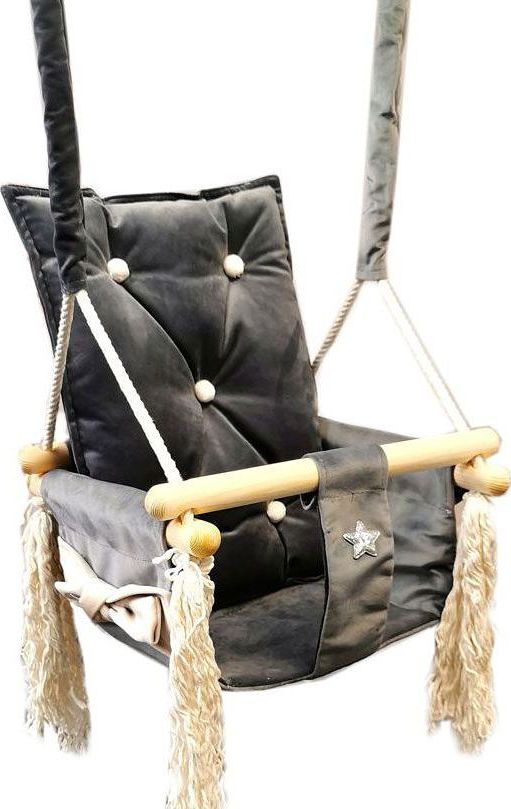 Huśtawka Elior Szara huśtawka dla dziecka - Nastia (E11359)