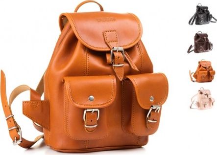 VOOC Mały plecak skórzany Vintage P2