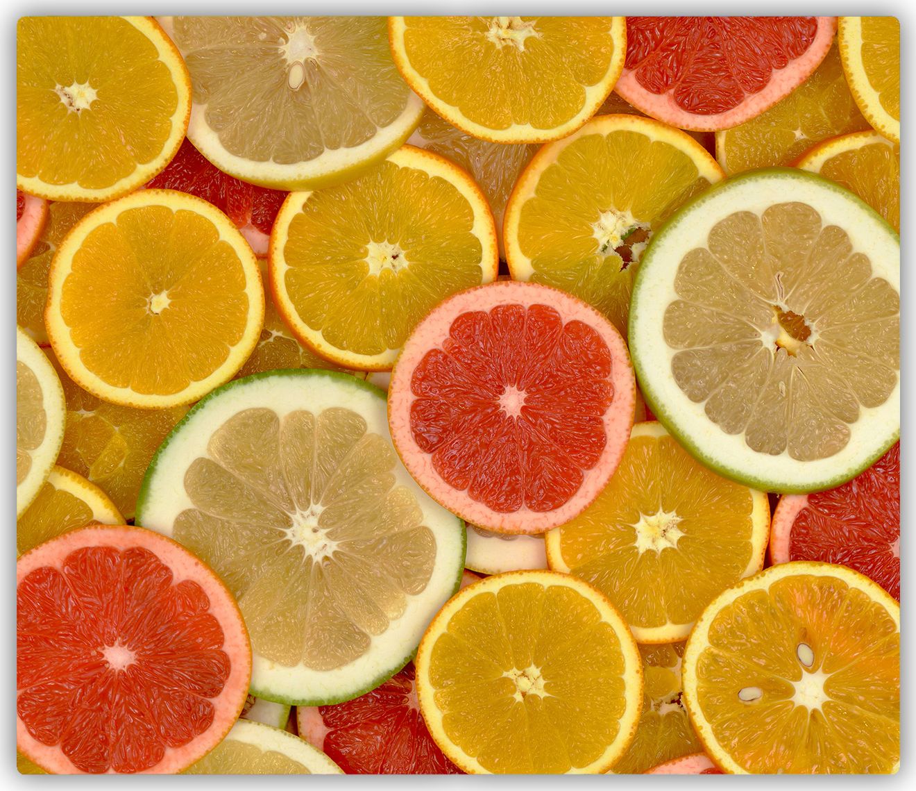 Deska do krojenia Tulup szklana Owoce cytrusowe 12 60x52cm