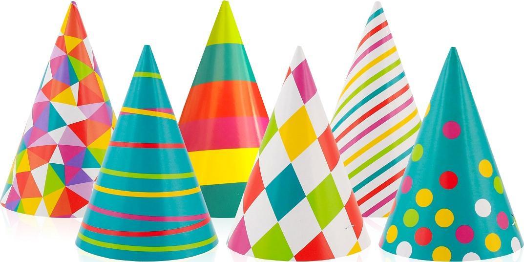 GoDan Czapeczki różnokolorowe 6szt