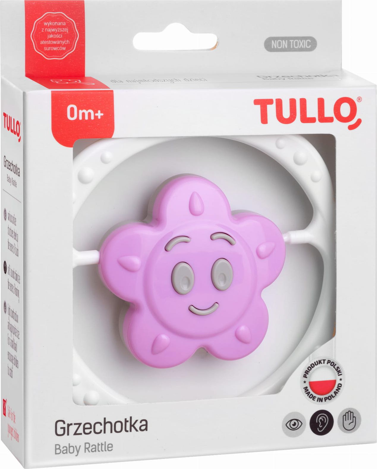 Tullo Grzechotka kwiatek różowo-szary 172 Tullo
